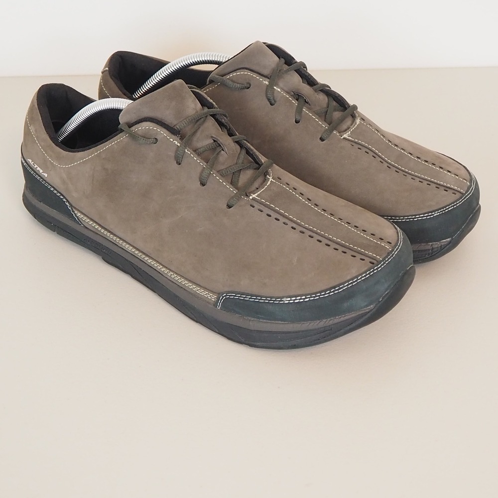 Discontinued Altra Instinct Everyday Men 13 Brown Leather Zero Drop A1473-1-130